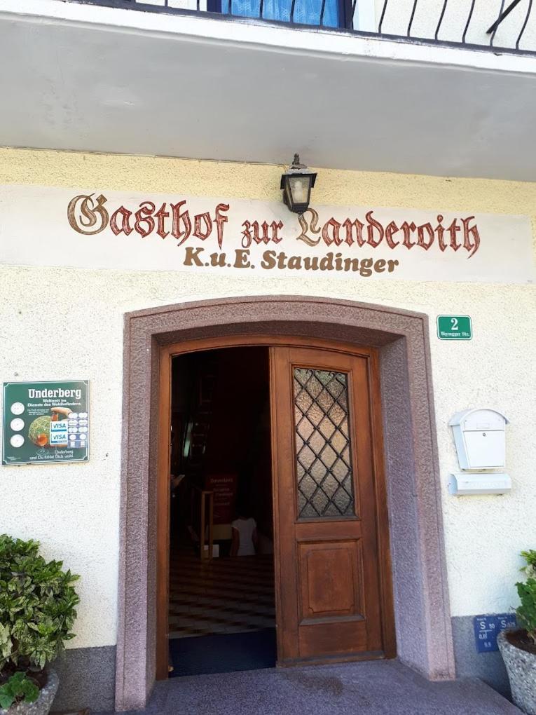 Gasthof Mit Seeterasse & Appartements Zur Landeroith Weyregg Exteriör bild